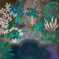 technique mixte sur toile 92x73 | Jardin oublié II