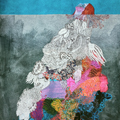 technique mixte sur papier 48x36 cm | Intrusion VIII | <b>VENDUE</b>